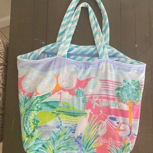 Lilly Pulitzer terry cloth cute bag